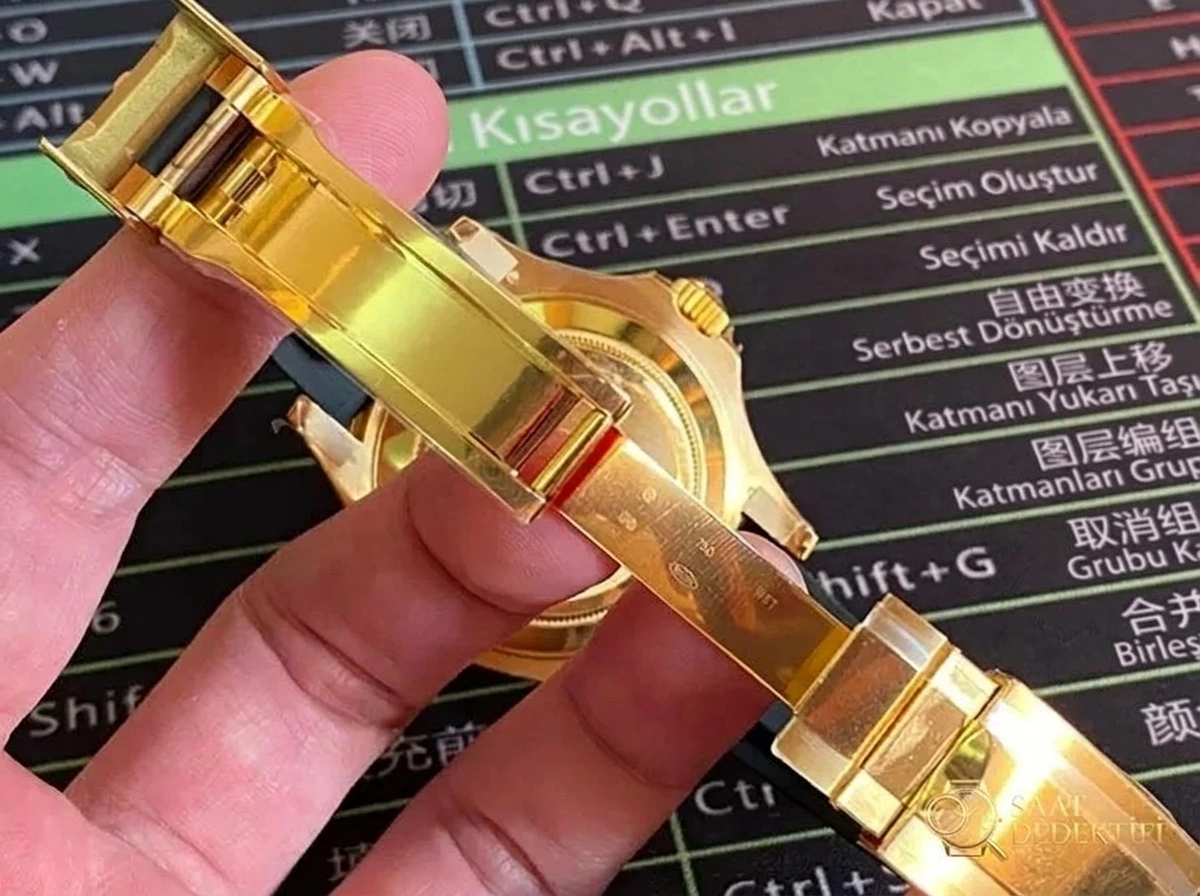 VS Factory Rolex Yacht-Master 226658-0001 Replika Saat - VS Saat - Yan Profil ve Kordon Bağlantısı