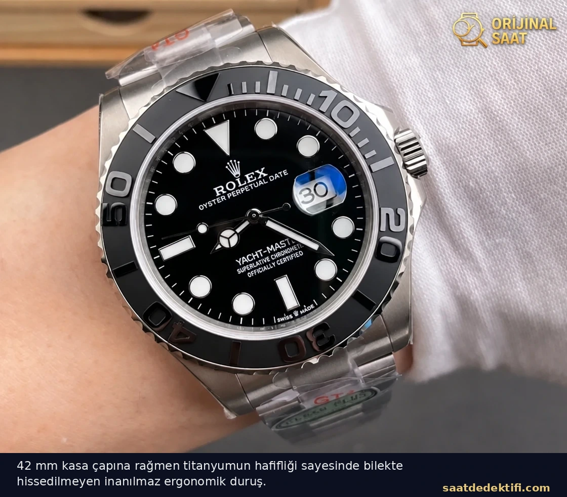 Handgelenkspassform des VS Factory Rolex Yacht-Master 42 Titanium Super Clone-Modells