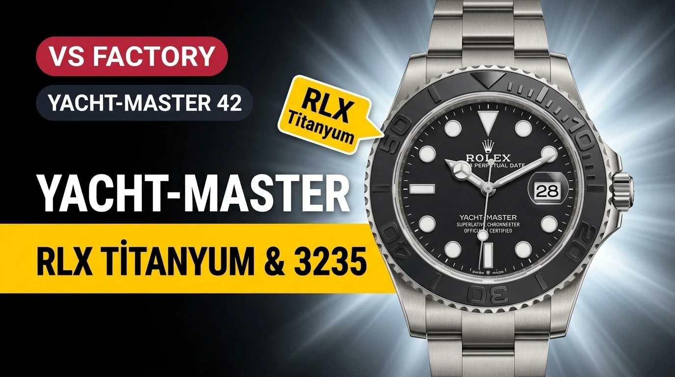 VS Factory Rolex Yacht-Master 42 Titanium (226627) Bewertung: 106,6 g und Dandong 3235 V2