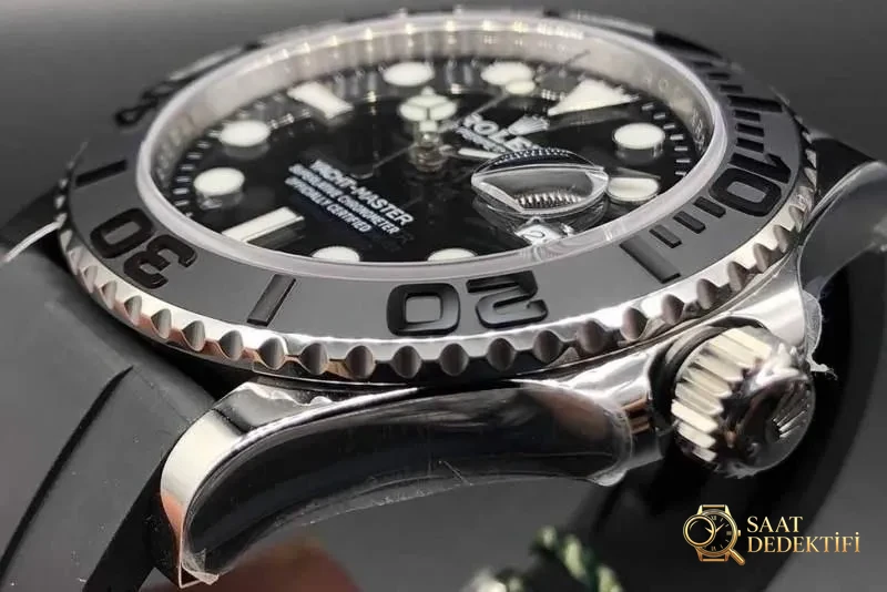 VS Factory Rolex Yacht-Master saat incelemesi - Arka Kapak ve Mekanizma Detayı