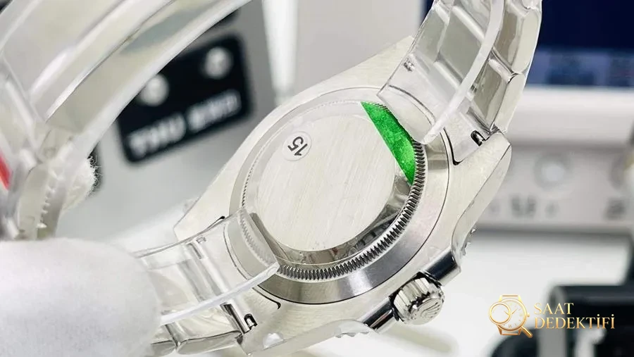 VS Factory Rolex yeni 3235 mekanizmalı 41 mm Yeşil Su Hayaleti incelemesi - Bilezik, Toka ve Klips Mekanizması