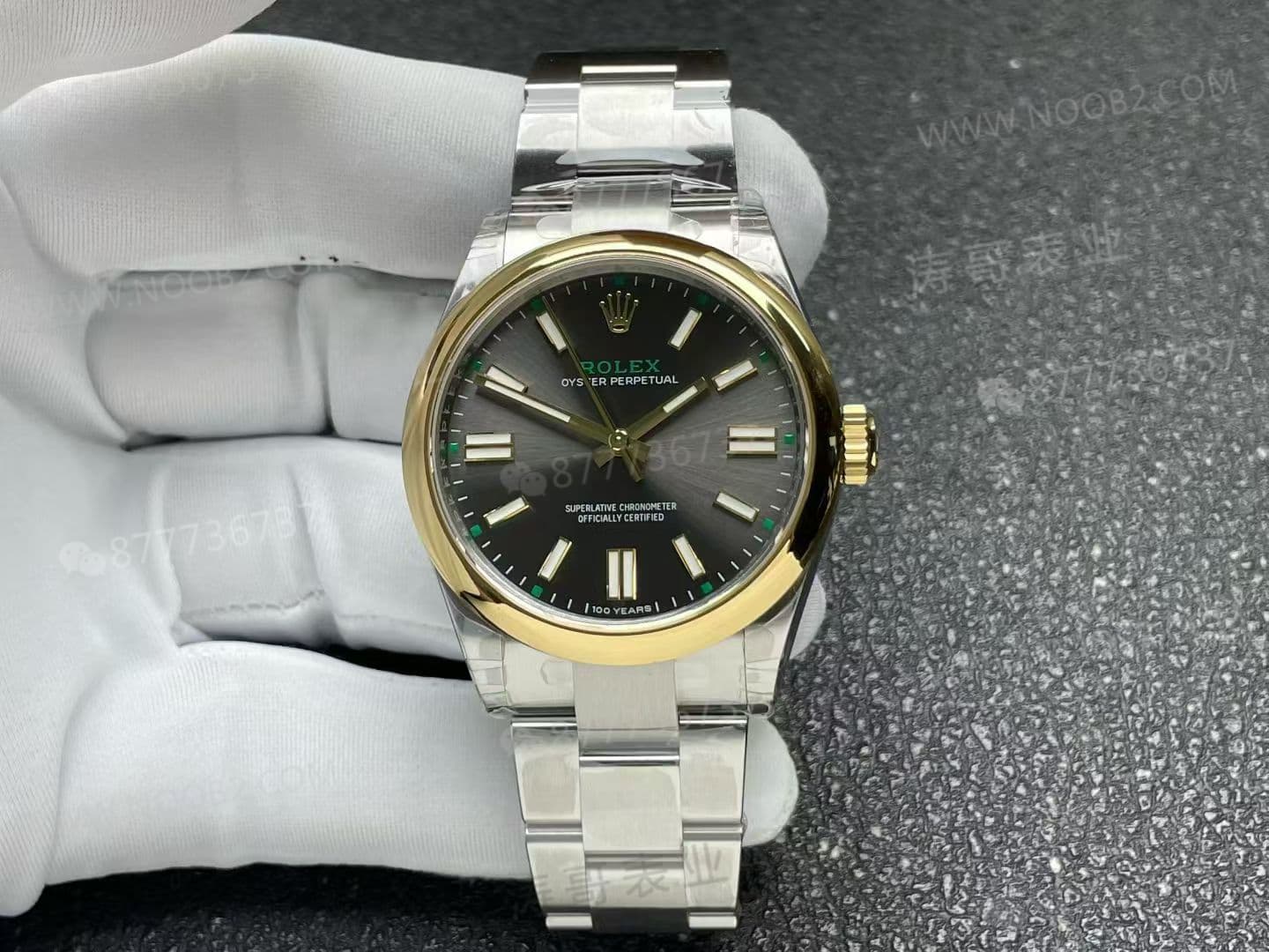 VS Factory Rolex yeni çift renkli altın Oyster Perpetual 100. yıl versiyonunun işçiliği nasıl? — 1. fotoğraf