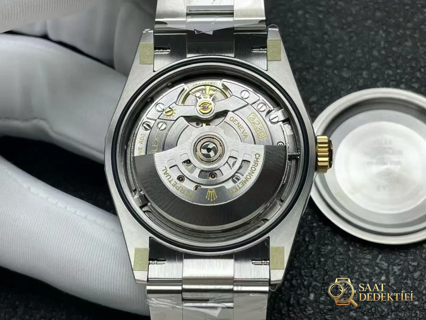 VS Factory Rolex yeni çift renkli altın Oyster Perpetual 100. yıl versiyonunun işçiliği nasıl? - Makro Kadran ve İndeks İşçiliği