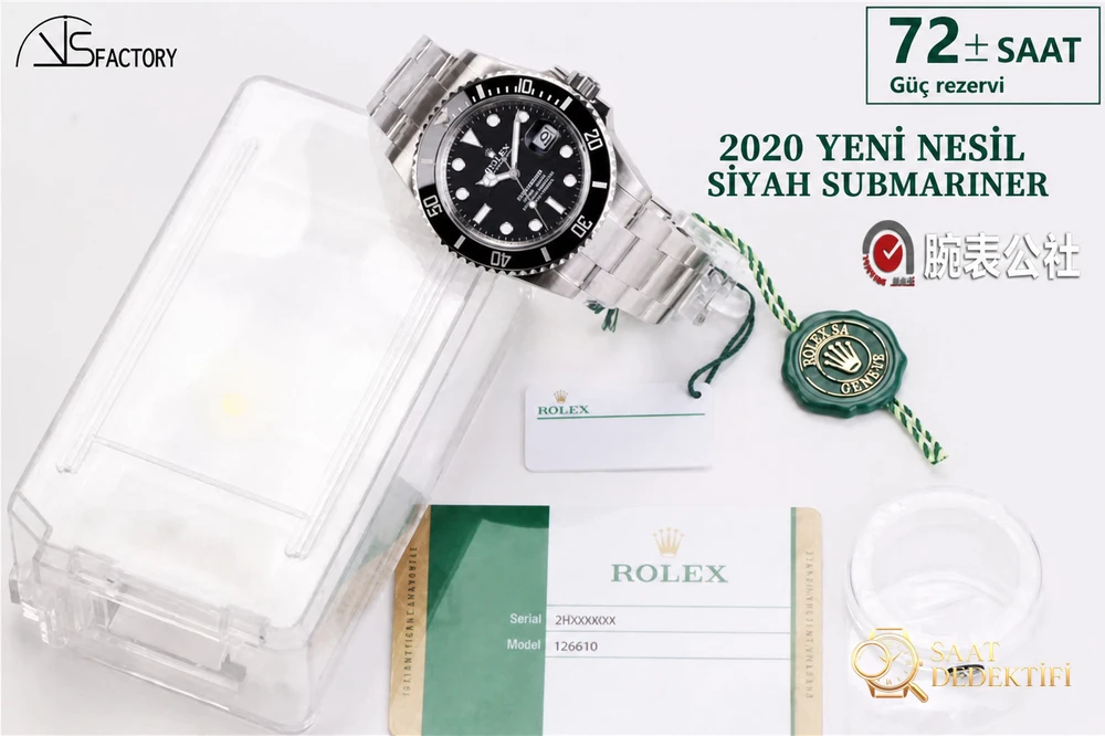 VS Factory Rolex yeni Submariner