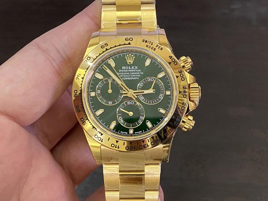 VS Factory Rolex Yeşil-Altın 4130 Replika Kol Saati - VS Daytona Saati — 1. fotoğraf