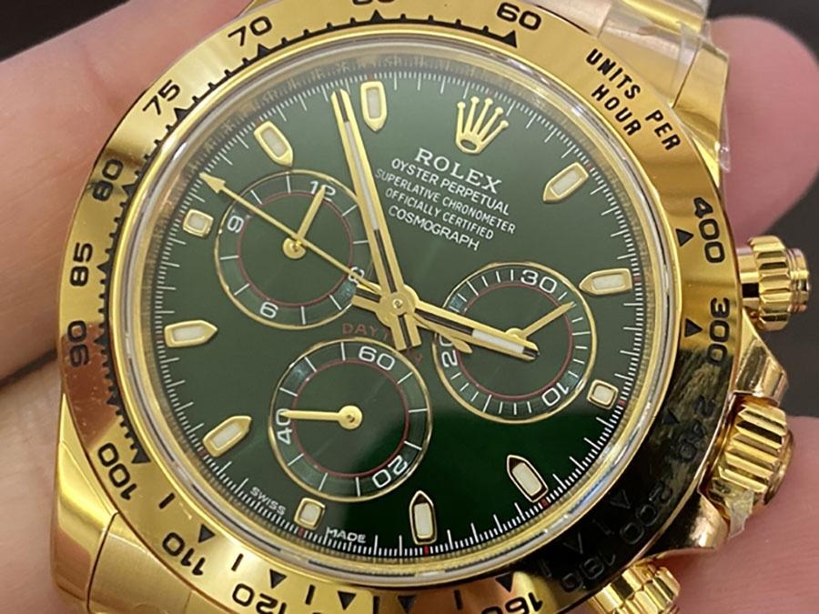 VS Factory Rolex Yeşil-Altın 4130 Replika Kol Saati - VS Daytona Saati — 3. fotoğraf
