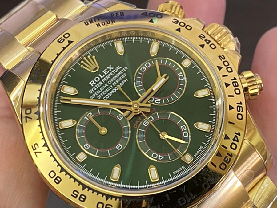 VS Factory Rolex Yeşil-Altın 4130 Replika Kol Saati - VS Daytona Saati — 4. fotoğraf