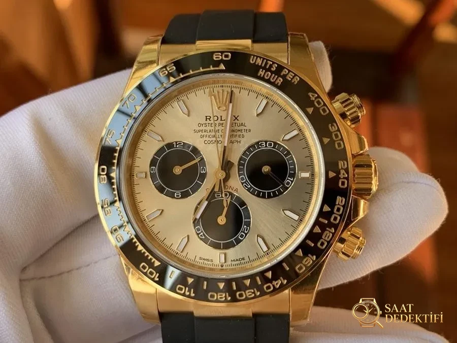 VS Factory Rolex Yu Wendi 4131 replika kol saati - VS Daytona saati - Kadran Detayı ve Bezel İşçiliği