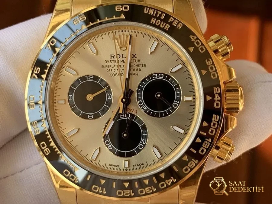 VS Factory Rolex Yu Wendi 4131 replika kol saati - VS Daytona saati - Arka Kapak ve Mekanizma Detayı