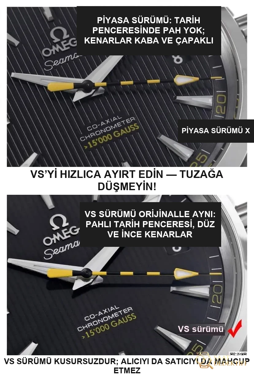 VS Factory Üretimi Omega Seamaster 150 Metre Siyah Kadran Nasıl Ayırt Edilir? - Bilezik, Toka ve Klips Mekanizması