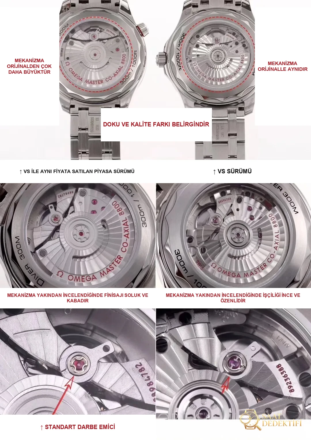 VS Factory üretimi yeni Omega Seamaster 300M ile piyasadaki versiyonların karşılaştırması: farkı nasıl anlarsınız, doğru versiyonu nasıl alırsınız? - Fosfor ve Super-LumiNova Gece Görünümü
