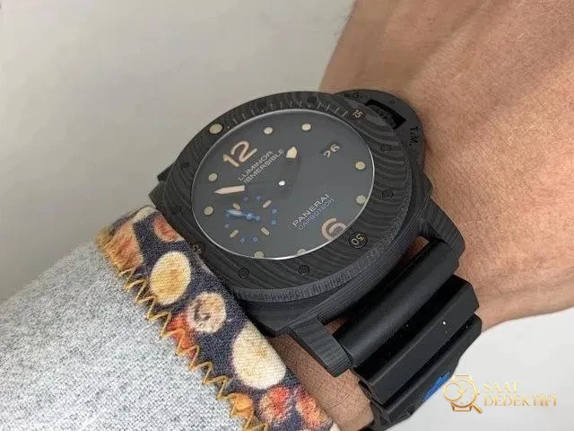 VS Factory V2 Edition Replika Panerai PAM 616 Luminor Submersible Forged Carbon Saat, Super Clone P.9000 Mekanizmalı - Bilezik Bakla Ayrımı ve Pim Yapısı