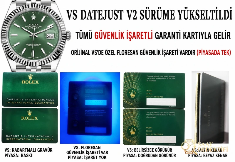 VS Factory V2 versiyon Rolex Datejust incelemesi - Kadran Detayı ve Bezel İşçiliği