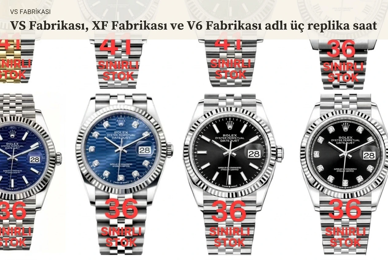 VS Factory, XF Factory ve V6 Factory adlı üç replika... - Ön Görünüm ve Kasa Tasarımı