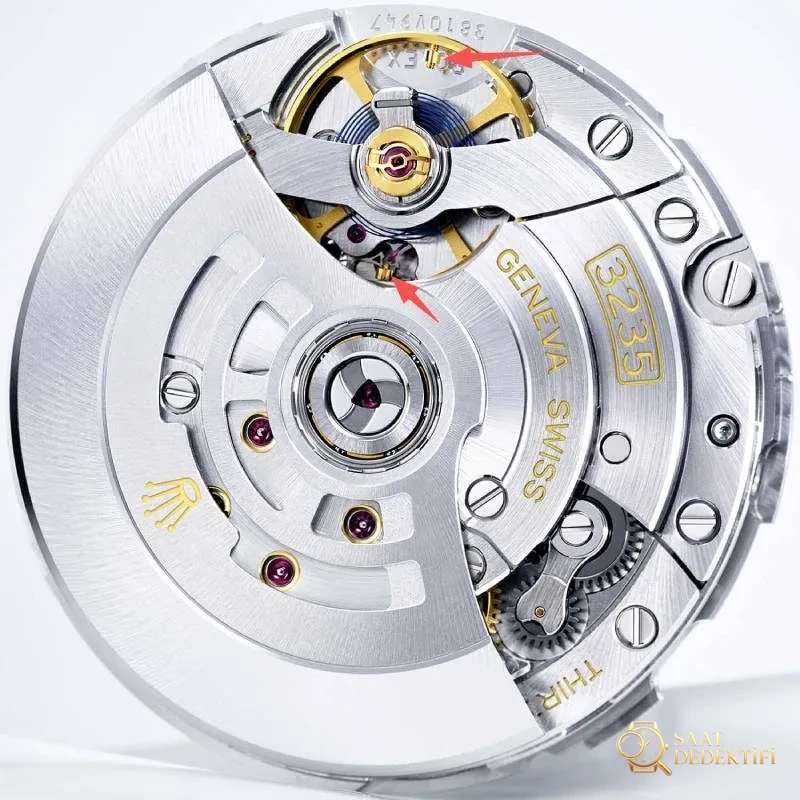 Gerçek Rolex 3235 mekanizma