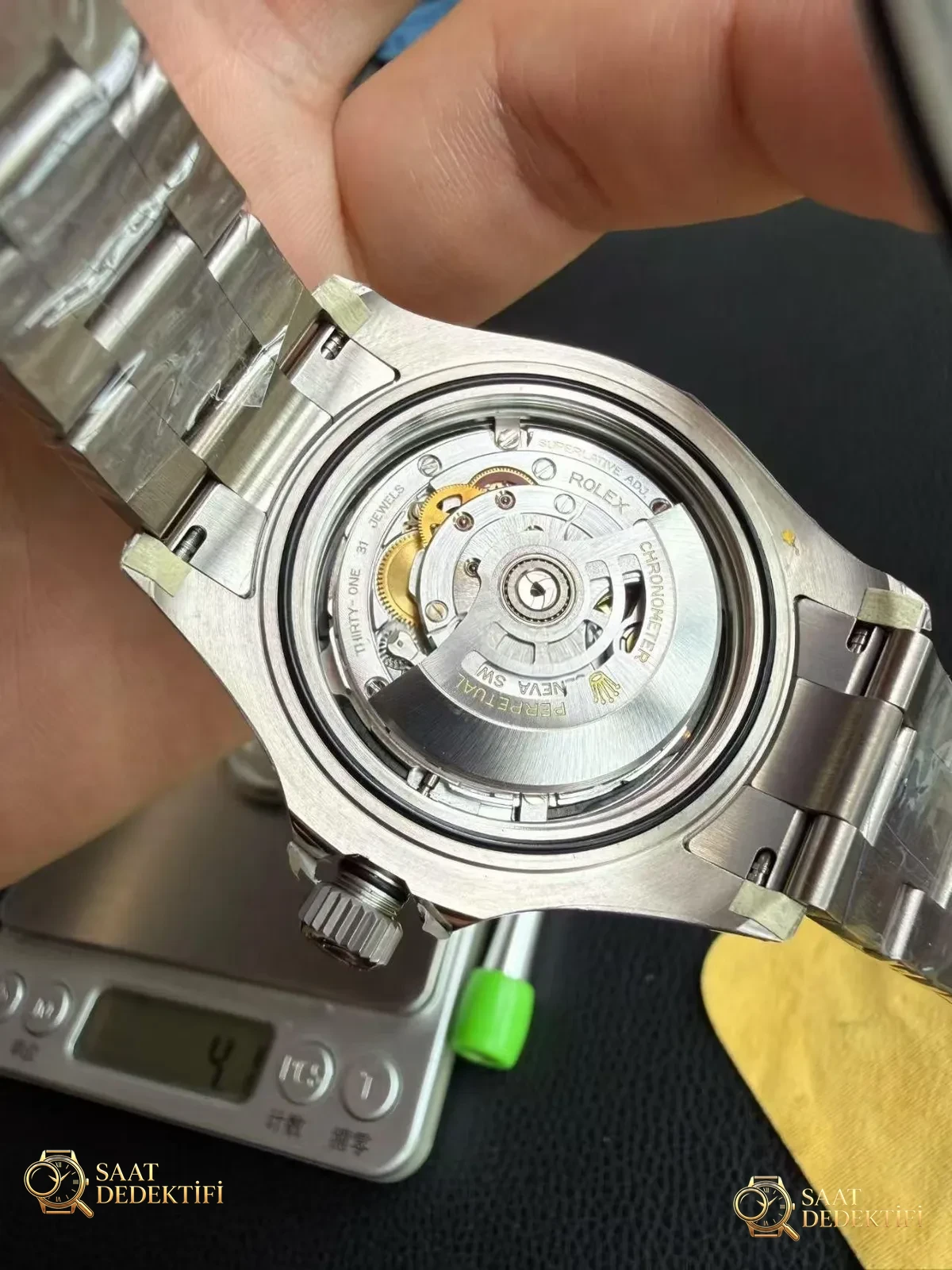 VS Factory YachtMaster Titanium 226627 Free Sprung - Mekanizma Zemberek ve Balans Detayı