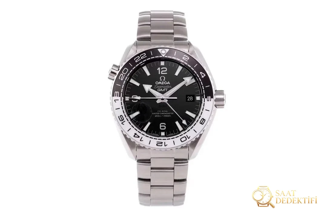 VS Factory yeni Omega Seamaster 600 GMT tai chi bezel siyah-beyaz bezel 43.5 mm 8906 mekanizma replika saat incelemesi - Kasa Profili ve Kurma Kolu İncelemesi