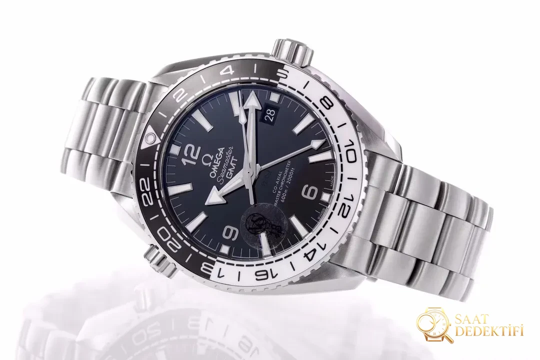 VS Factory yeni Omega Seamaster 600 GMT tai chi bezel siyah-beyaz bezel 43.5 mm 8906 mekanizma replika saat incelemesi - Makro Kadran ve İndeks İşçiliği