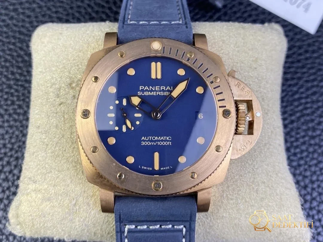 VS Factory(SBF Factory) Panerai 1074 küçük bileklere özel bronz saat 42 mm alınır mı? - Kadran Detayı ve Bezel İşçiliği