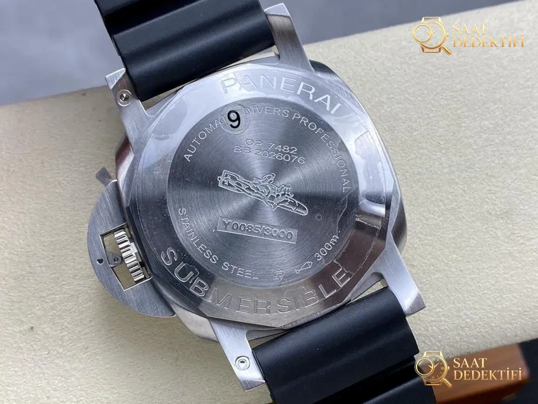 VS Factory(SBF)Panerai Submersible 1229 P900 mekanizmalı: gerçeğe benzerliği nasıl? - Klips Kilidi ve Lazer Damgalar