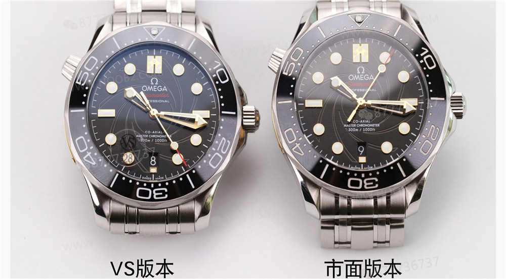 VS James Bond 007 On Her Majesty's Secret Service Omega Seamaster 300 - Piyasa Versiyonuyla Karşılaştırma — 2. fotoğraf