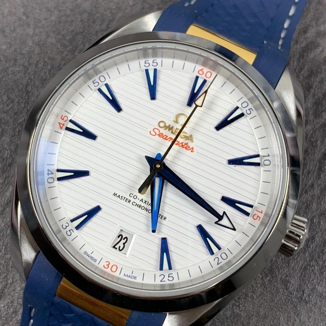 VS Omega Seamaster 150 Ryder Cup yeni Golden Needle Captain 8900 mekanizma 41 mm replika saat almaya değer mi? Nasıl satın alınır? — 6. fotoğraf