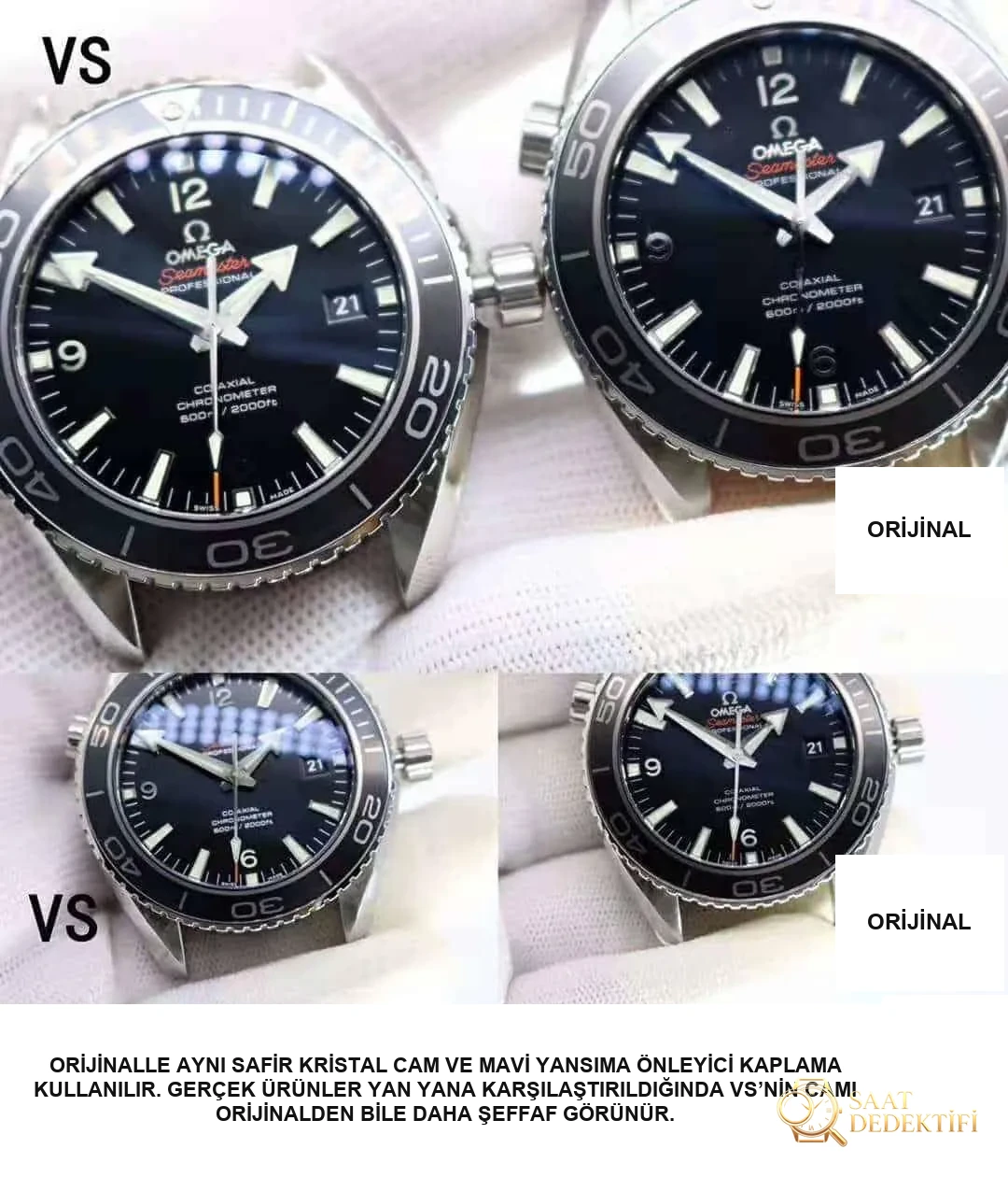 Omega VS Factory Replika Saat İncelemesi - Ön Görünüm ve Kasa Tasarımı