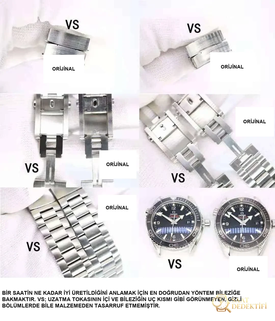 Recensione VS Omega Seamaster 600M 42 mm Real vs. Replica - Chiusura a clip e timbri laser