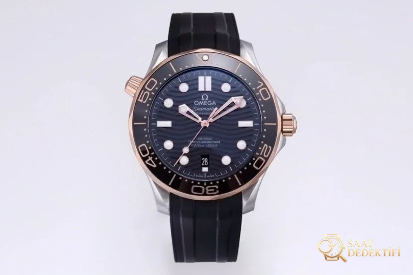 VS Omega yeni Seamaster 300 çift ton rose gold 8800 mekanizmalı replika saat incelemesi - Bilekte Duruş ve Kasa Orantısı