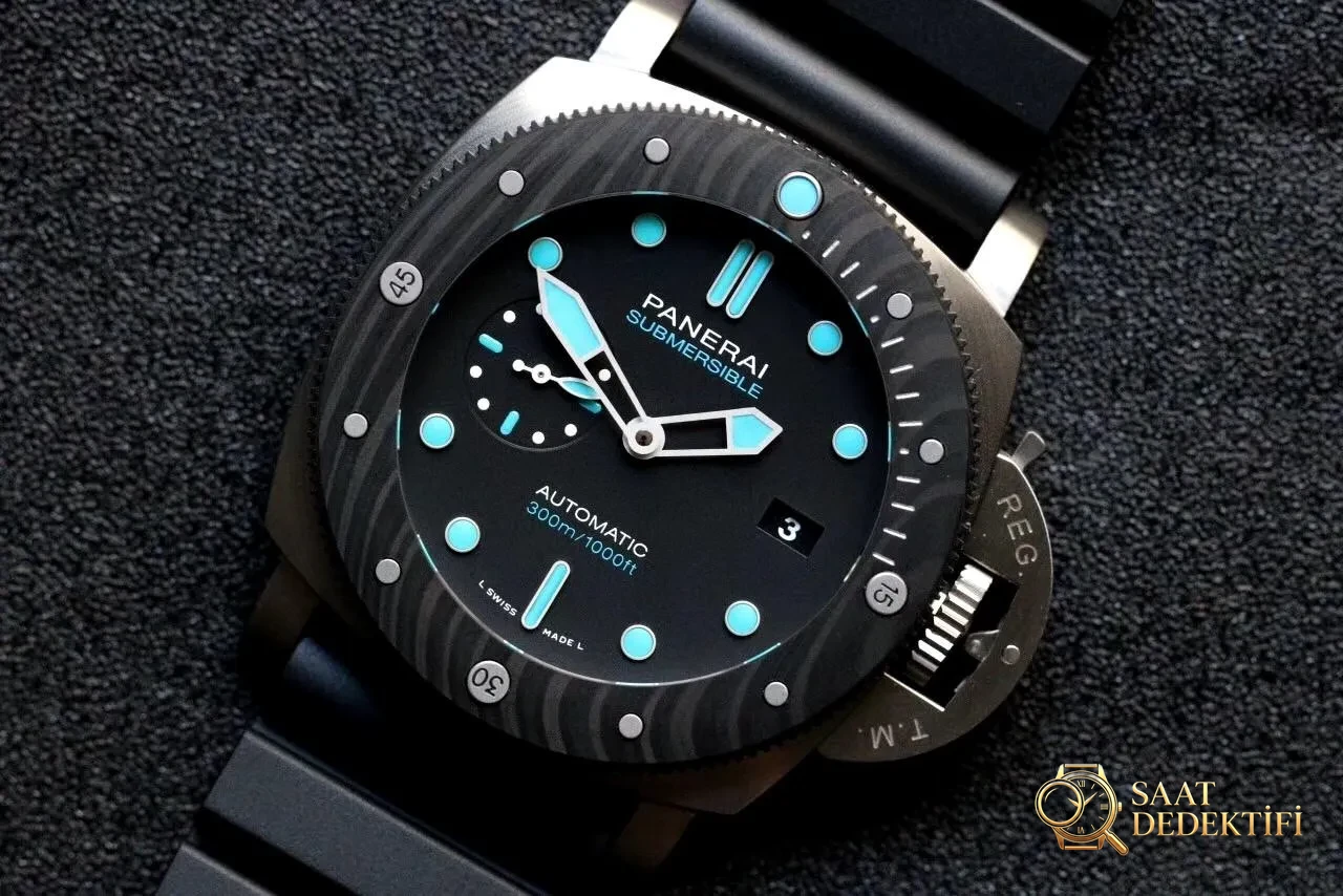 VS Panerai PAM799 karbon fiber bezelli titanyum kasa 47 mm replika saat incelemesi - Bilezik, Toka ve Klips Mekanizması