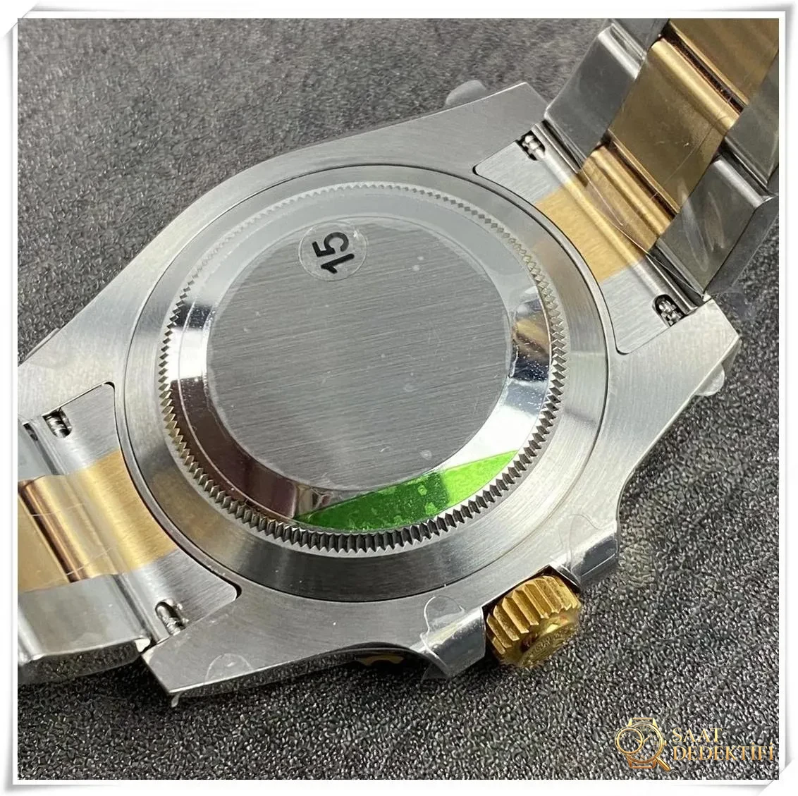 VS Factory Rolex çelik-altın (Two-Tone) Siyah Su Hayaleti 116613 altın kaplama sürüm ile elektrolizle kaplama arasındaki fark nedir? Rengi solar mı? - Mekanizma Zemberek ve Balans Detayı