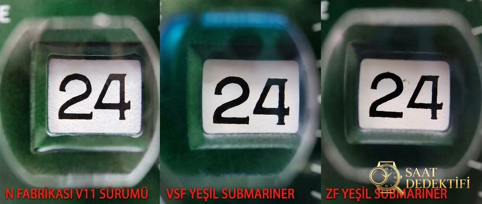 VS Factory yeşil su hayaleti gerçek çekim karşılaştırması ZF Factory ve N Factory V11 versiyon yeşil su hayaleti - Klips Kilidi ve Lazer Damgalar