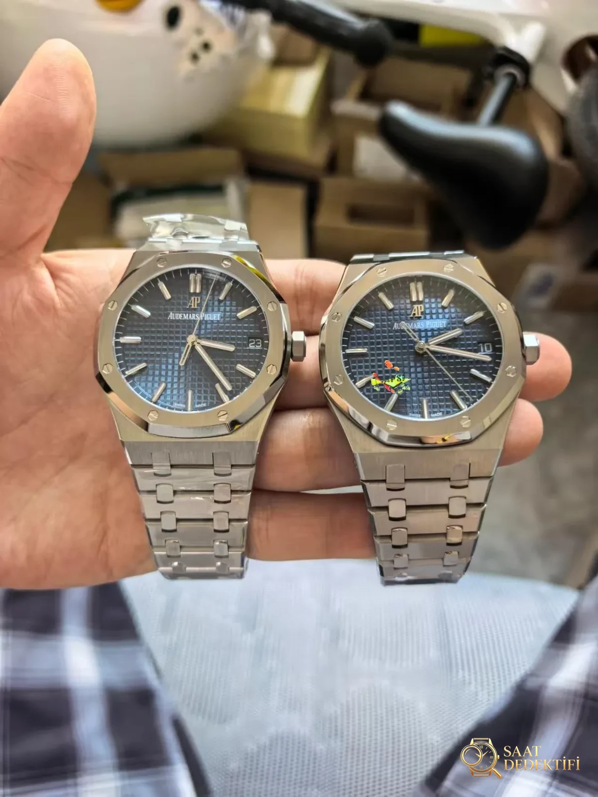 VS ve APS Arasında Mavi AP 15500 Fotoğraf Karşılaştırması - Bilekte Duruş ve Kasa Orantısı
