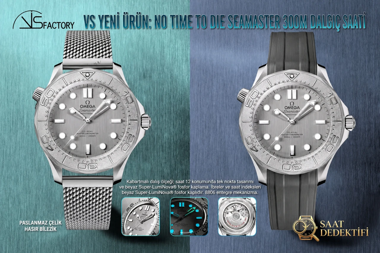 [VS Yeni Ürün | Seamaster 300M Dalış Saati - Gümüş Kanatların Uyanışı] - Kadran Detayı ve Bezel İşçiliği