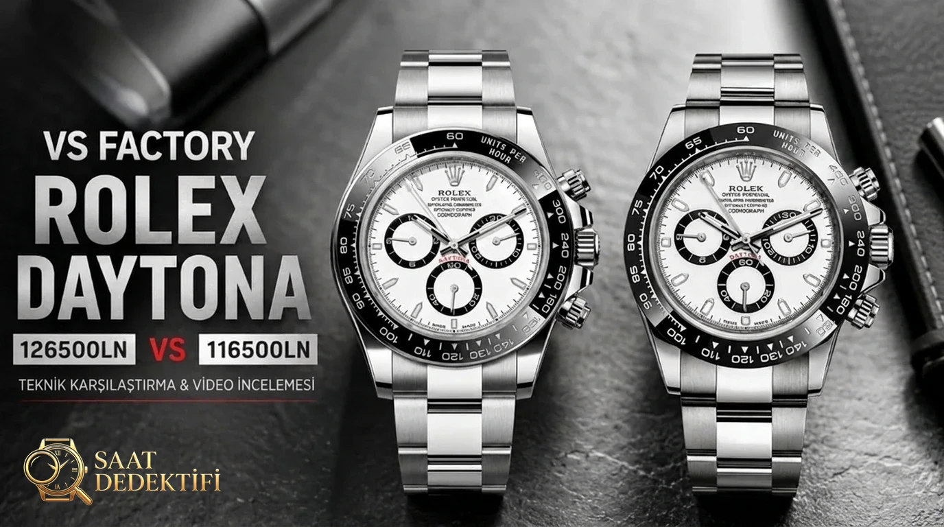 VSF Daytona 126500LN vs 116500LN: Teknik Karşılaştırma ve Video İnceleme