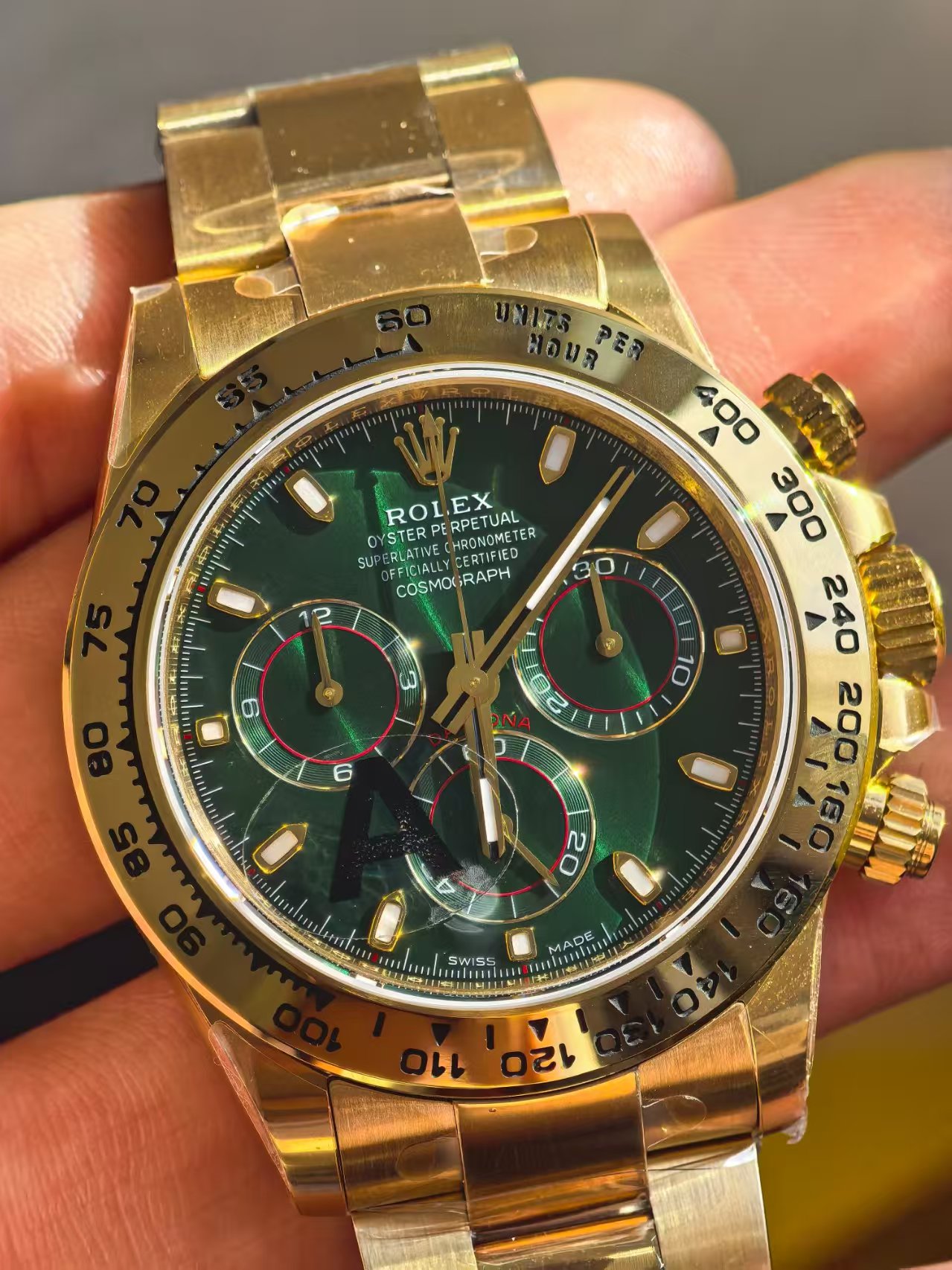 VSF Daytona Yellow Gold Green Dial V3 — 5. fotoğraf
