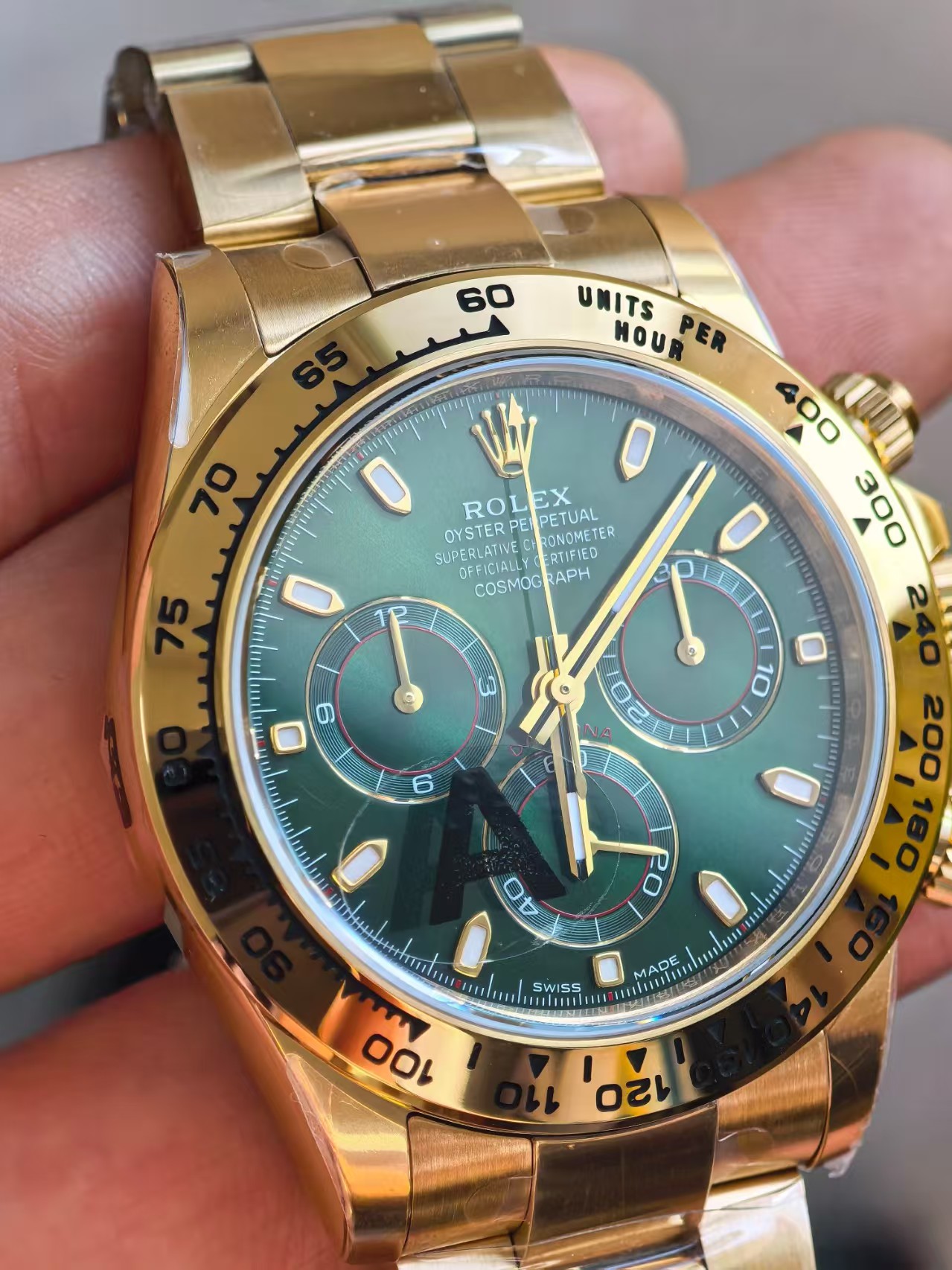 VSF Daytona Yellow Gold Green Dial V3 — 6. fotoğraf