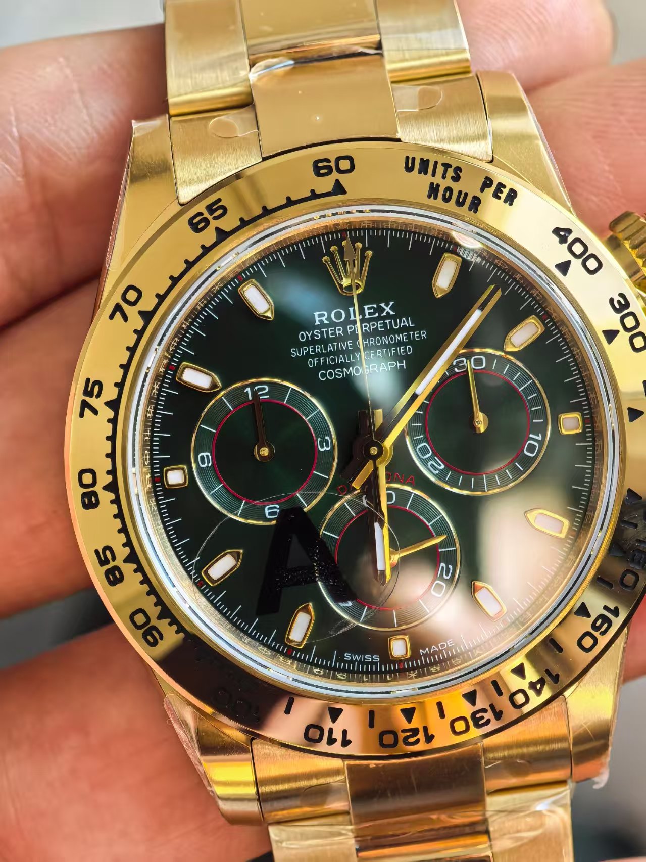 VSF Daytona Yellow Gold Green Dial V3 — 7. fotoğraf