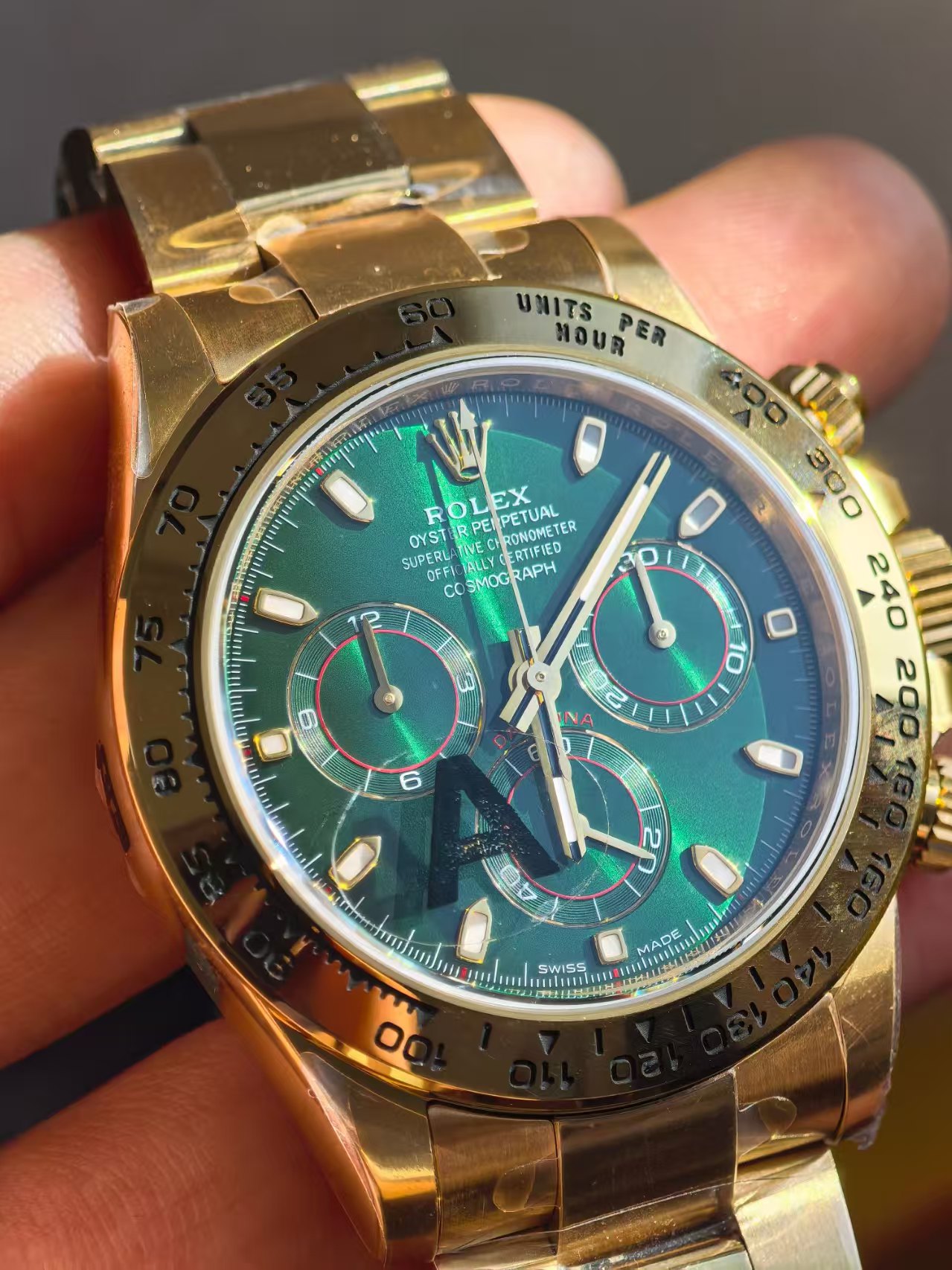 VSF Daytona Yellow Gold Green Dial V3 — 8. fotoğraf