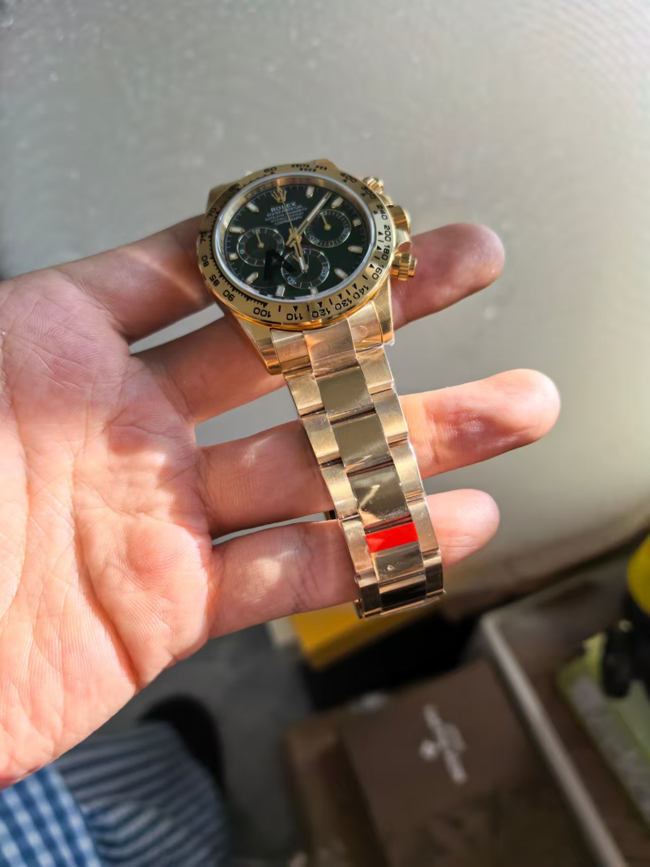 VSF Daytona Yellow Gold Green Dial V3 — 13. fotoğraf