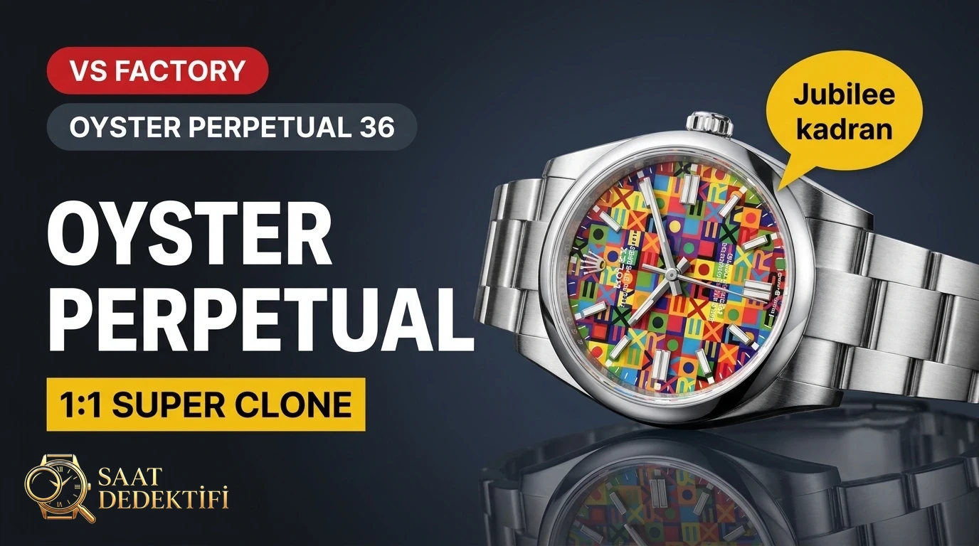 VSF Oyster Perpetual 36 Jubilee Dial Bewertung: Ref.-Nr. 126000 Fotoanalyse