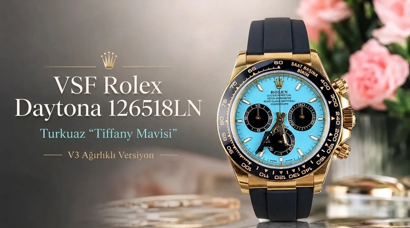 The Ultimate Icon of Summer: VSF Rolex Daytona 126518LN Turquoise “Tiffany Blue” V3 Weighted Edition Detailed Review