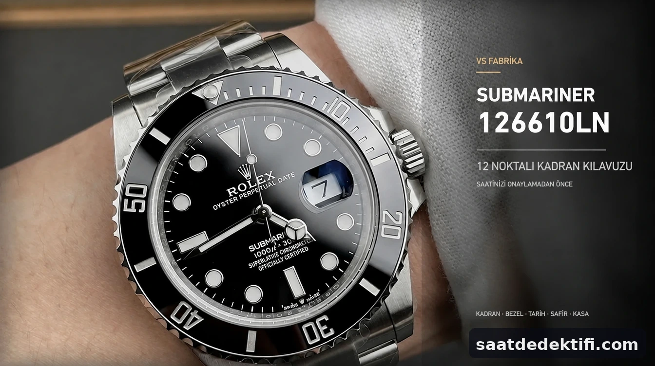 VSF Submariner 126610LN QC Rehberi: Onaydan Önce 12 Teknik Kontrol