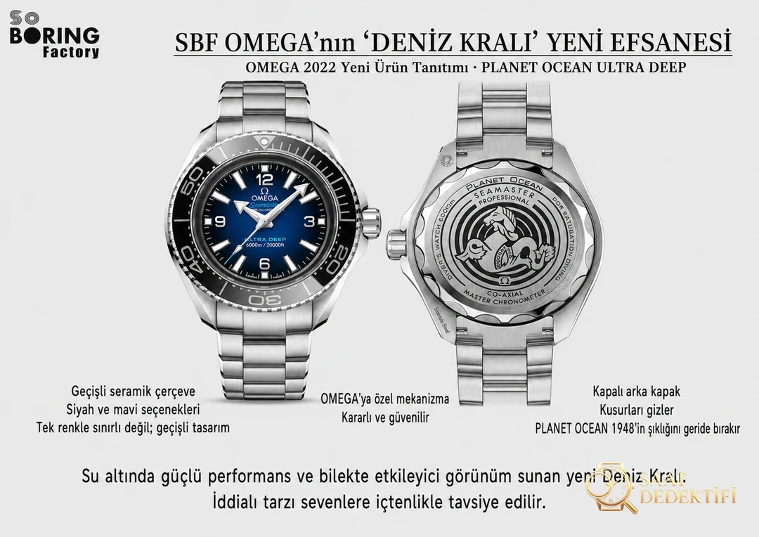 VS/SBF Factory Omega yeni Deniz Kralı Planet Ocean ULTRA DEEP kalitesi nasıl? - Kadran Detayı ve Bezel İşçiliği