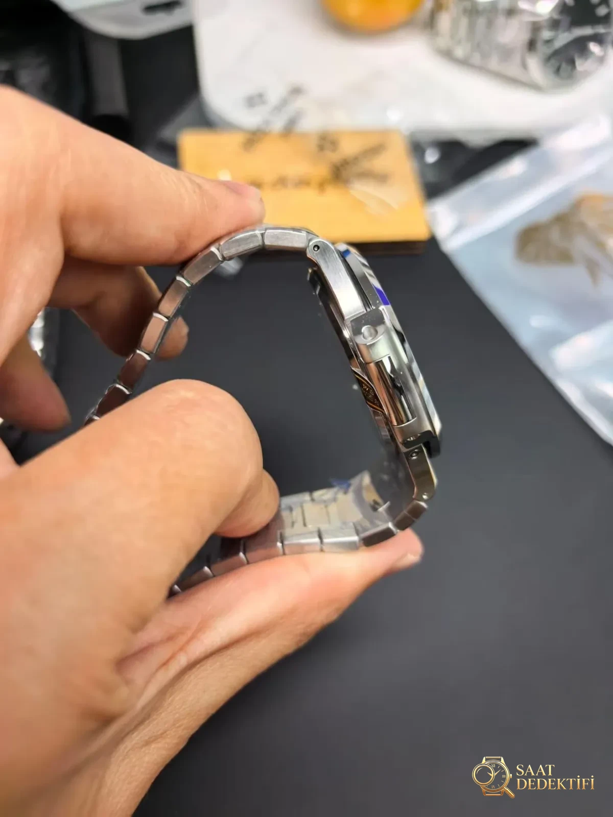 WS Factory tam modifiyeli Patek Philippe Nautilus 5712 SW kadranı, dolu orta aks, mat yüzeyli mooniphase kadranı ile bir çırpıda hedefe ulaşıyor mu? - Toka İçi Mikro Ayar Mekanizması