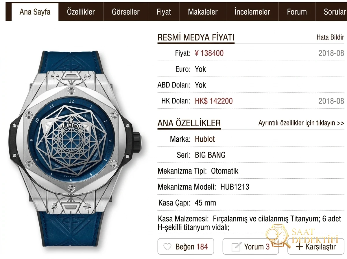 Hublot Big Bang Replika Saat İncelemesi - Ön Görünüm ve Kasa Tasarımı