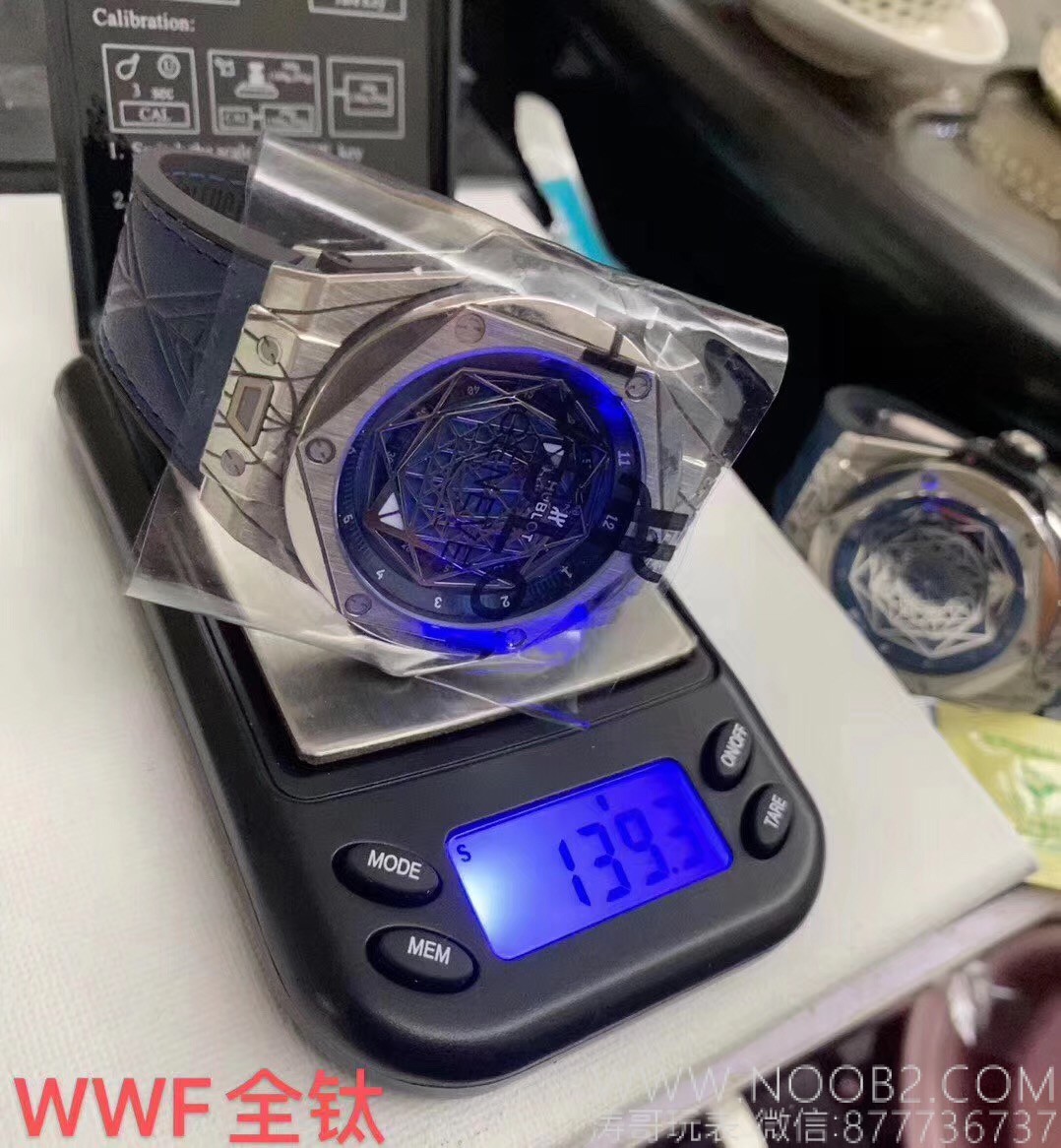 WWF Factory Hublot Big Bang Sang Bleu Tattoo İncelemesi: Sektördeki ilk gerçek titanyum SangBleu saati — 13. fotoğraf