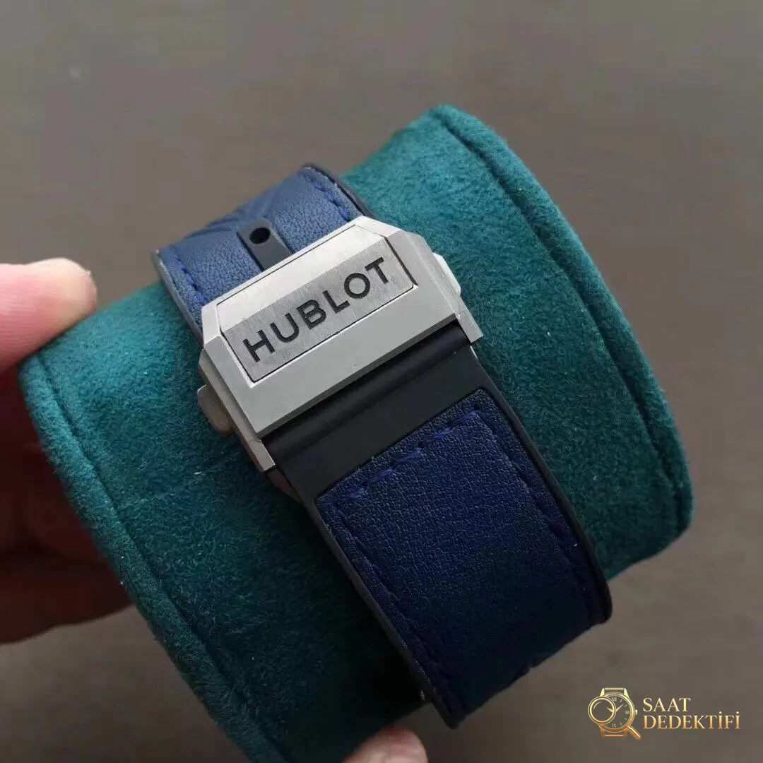 WWF Factory Hublot Big Bang Sang Bleu Tattoo İncelemesi: Sektördeki ilk gerçek titanyum SangBleu saati - Deri Kordon Dikiş ve Kenar Boyası