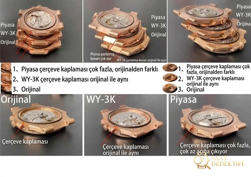WY-3K Factory Patek Philippe Nautilus – Verbessertes Originalwerk, geräuschlose und gravierte Version – Handgelenkposition und Gehäuseproportion