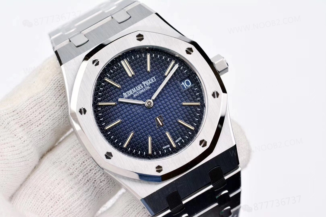 XF Factory Audemars Piguet 15202ip füme mavi kadran saat incelemesi — 6. fotoğraf